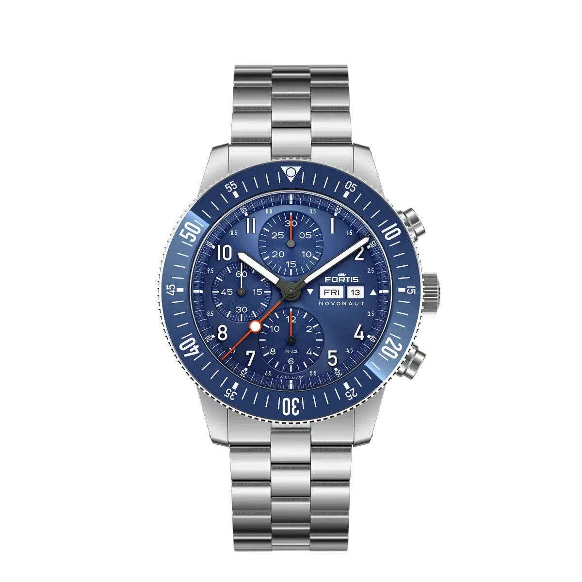 Fortis Novonaut N-42 Cobalt Blue 42 mm Ref. F2040012
