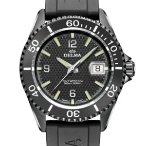 DELMA Santiago Automatic 500M Black PVD Ref. 44501.560.6C034 | Swiss Professional Dive Watch