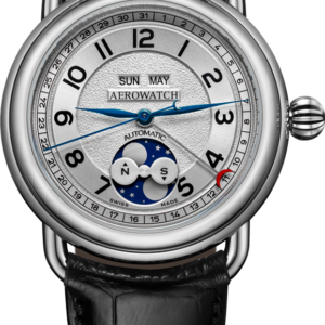 Aerowatch 1942 Complete Calendar 42 mm A 91108 AA01 – Swiss Automatic Watch