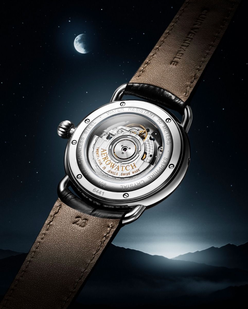 Aerowatch 1942 Complete Calendar 42 mm A 91108 AA01 – Swiss Automatic Watch - Image 2