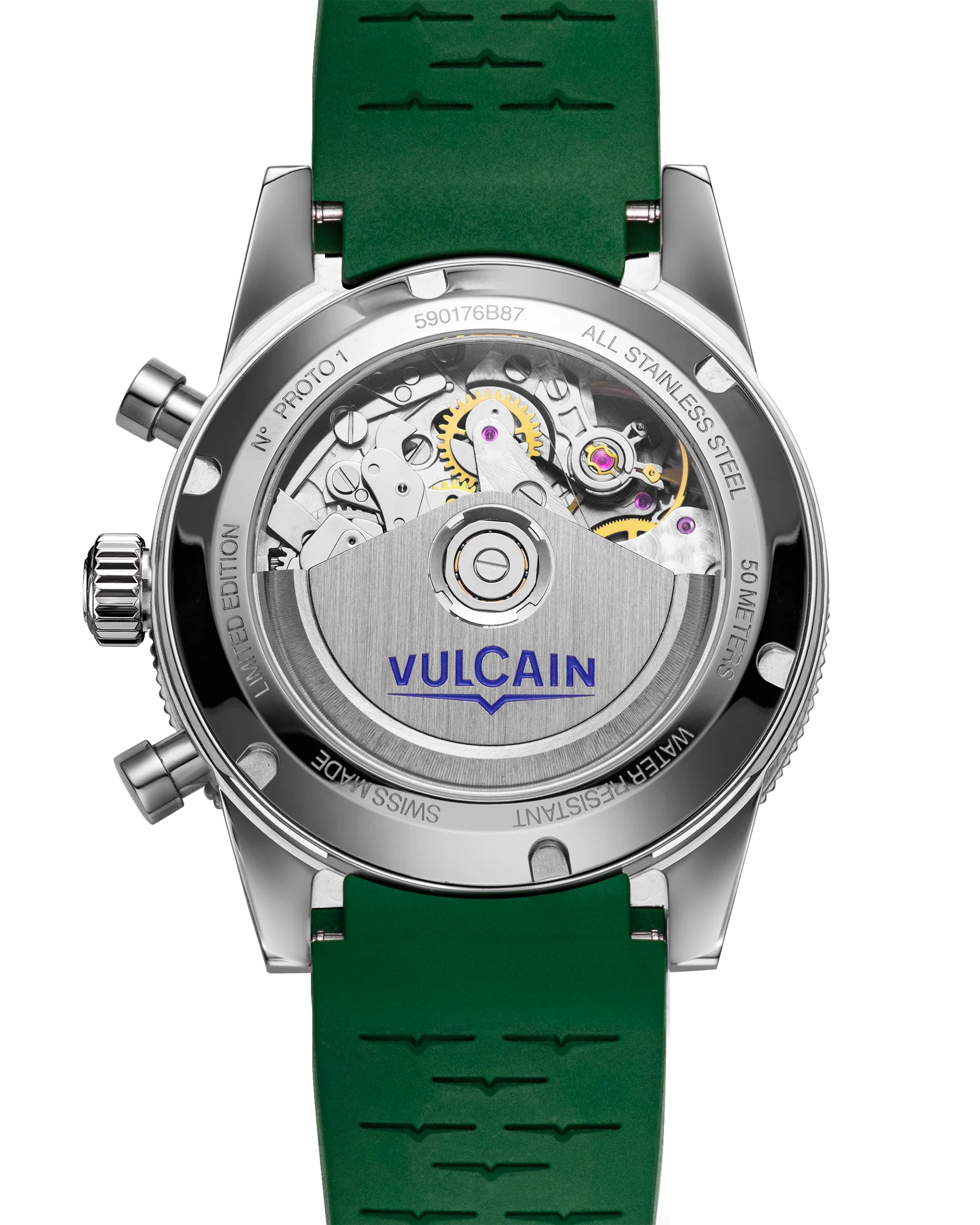 Vulcain Skindiver Chronograph Green 39.7 mm Ref. 590176BK7.BAR253 - Image 3